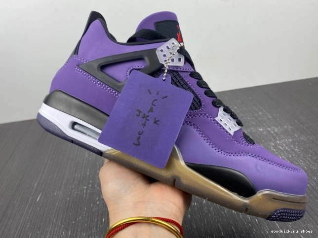 Cheap 4 LN4 and Jordan (Friends Family) Scott 766296 Purple Travis Retro 0817